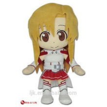 custom promotional lovely asuna plush doll